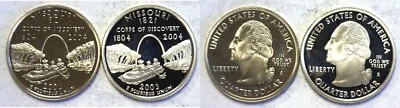 2003-S Missouri Statehood Quarter Silver & Clad Proofs 2 Coin Set - Image 1 of 3