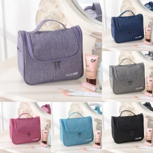 Womens Portable Toiletry Cosmetic Travel Bag Hanging Makeup Organizer Pouch Case - Picture 1 of 18