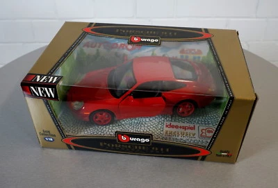 Modellino auto Burago 1/18 Porsche 911 Carrera 1997 rosso 3385 oro collezione... - Immagine 1 di 3