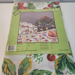 Gorgeous Vintage Cherry Tablecloth 52" x 70" MADE IN ISRAEL [NEW SEALED] - Picture 1 of 13