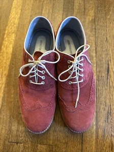 Johnson & Murphy Mens Red Flex System Sheepskin Wingtip Size 9 - Picture 1 of 4
