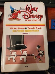 WALT DISNEY HOME VIDEO Mickey Mouse & Donald Duck Cartoon Collections Vol 1 VHS