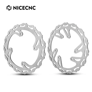Front Rear Brake Disc Rotor For Honda CR125R CR250R CRF250R CRF250X CRF450R 450X - Picture 1 of 8