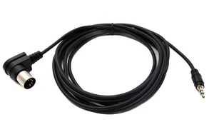 SYSTEM-S MIDI Kabel 3 m Din 5 Pin Stecker zu 3,5 mm Klinke Stecker AUX Winkel - Afbeelding 1 van 4