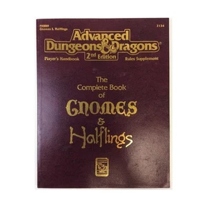 TSR AD&D 2° Edizione Libro Completo di Gnomi e Halfling (3°) VG+ - Foto 1 di 1