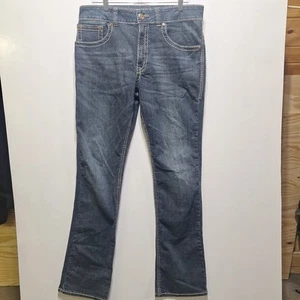 Wrangler Rock 47 Jeans Mens 36x36 Blue Denim Slim Boot Western Cowboy Bootcut - Picture 1 of 10