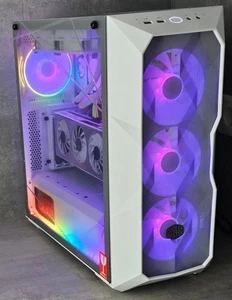 RGB Gaming PC weiß 🔥 i5-14400F, 1TB SSD, 16GB DDR5, NVidia RTX 3060, Win11 WaKü - Afbeelding 1 van 18