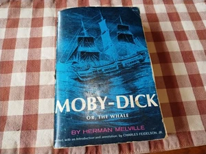 HERMAN MELVILLE MOBY DICK FEIDELSON PAPERBACK THE WHALE 1964 ASCHERL ILLUSTRATED - Picture 1 of 16