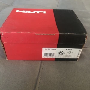 HILTI KWIK perno 3 anclaje de expansión - (25 unidades) - KB3 - 1/2" X 3-3/4" #282526 - Imagen 1 de 5