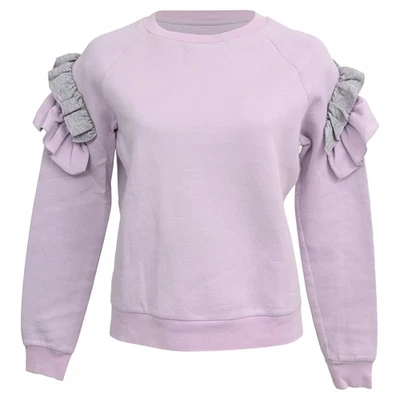 Sudadera Stella Mccartney Hombro Volantes en Algodón Mujer Púrpura Talla 36 Foto 1 de 4