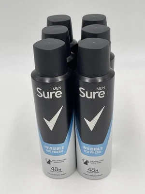 NUEVO Sure Men Invisible Ice Antitranspirante Desodorante Spray 150ml - 72H Protección Foto 1 de 4