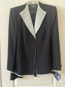 LIZ CLAIBORNE Black 2-Piece Skirt Suit Size 18W New with Tags - Picture 1 of 16