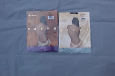 2 Falke Shelina MARINA + medias de nylon ultra transparentes desnudas SHINING XL loca28 Foto 1 de 4