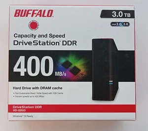 3.5"-Festplatte Externe Buffalo HD-GDU3 (3 TB). Fast unbenutzt (20 Std.). - Photo 1/8