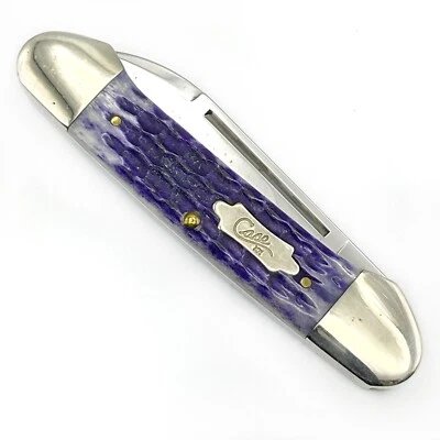 Case XX 2005 hueso jigged púrpura cañonera canoa Foto 1 de 4