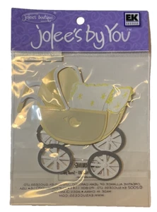 Carrozzina ~ Adesivo Scrapbook Dimensionale Abbellimento ~ Jolee's By You ~ Vintage ~ Nuovo - Foto 1 di 2