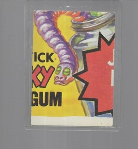 1973 TOPPS WACKY PACKAGES 4TH SERIES CHECKLIST PUZZLE PURPLE WORM - Picture 1 of 1