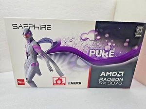 Sapphire AMD Radeon PURE RX 9070 16G D6 OC White Graphics card 11349-02-20G - Picture 1 of 5