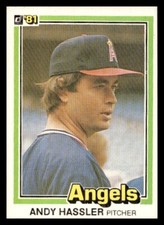 1981 Donruss #581 Andy Hassler California Angels Baseball card