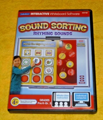 SOUND SORTING Rhyming Sounds CD Lakeshore Interactive Whiteboard Software Age 4+ - Image 1 of 4