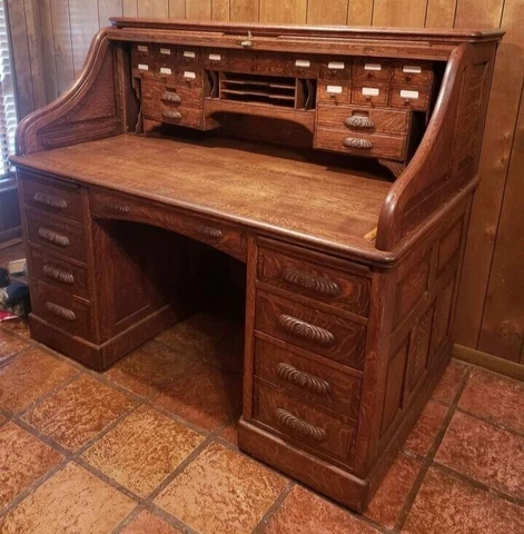 antique roll top desk Cover