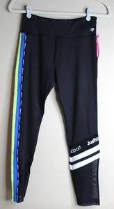 Justice Girls Ankle Stripe Leggings, Size XL (16/18), New with Tag - Picture 1 of 6