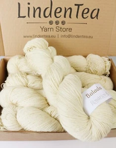 1kg Undyed Merino Wool Silk Yarn 4ply DK Yarn Dye Knitting Dyeing Wool 10x100g - Picture 1 of 4