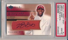 2003 Upper Deck Sweet Shot Lebron James #LJ Rookie RC Auto Autograph PSA 10 GEM