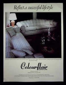 Colourflair Furniture Interior Design Advert - 1984 Original Press Cutting F108 - Picture 1 of 1