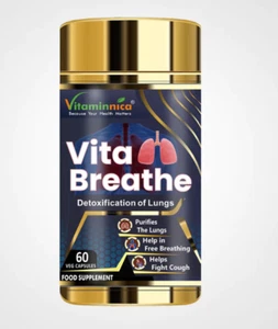 Vitaminnica Vita Breathe Lung Detox Supplement Cleanse - 60 Kapseln - Bild 1 von 8