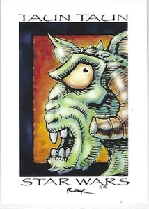 RAK (Robert A Kraus) art card of Star Wars series 4 TAUNTAUN version 1 - Picture 1 of 1