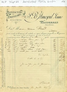 Dépt 64 - Hasparren - Petite Entête d'une Manufacture du 20/05/1908 - Picture 1 of 1