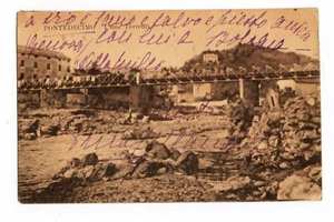 PONTEDECIMO I DUE TORRENTI VIAGGIATA 1918 F.P - Picture 1 of 2