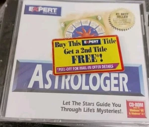 ASTROLOGER Expert Software CD-ROM DOS/Win 95 Astrology Software 1997 NEW SEALED - Picture 1 of 2