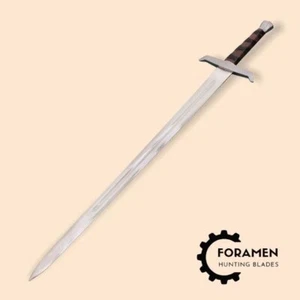 Premium Hand Forged J2 Steel Multitude Battle Ready Hunting medieval Sword wood - Picture 1 of 1