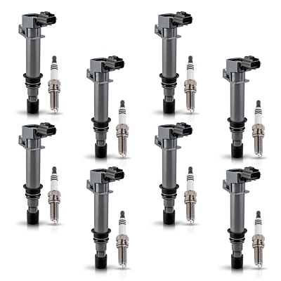 8 Ignition Coil & 8 Platinum Spark Plug for Mitsubishi Raider 2006-2007 4.7L - Image 1 of 4