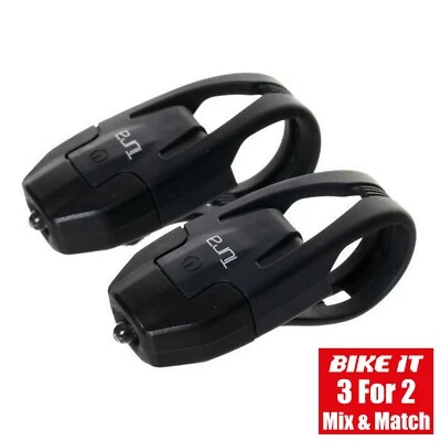 TURA LIZARD EASY-FIT FRONT AND REAR BICYCLE/BIKE LED LIGHTS - BLACK - REDUCED!! - Image 1 of 3