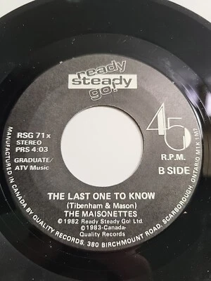 The Maisonettes – Heartache Avenue/The Last One To Know - 1982 Pop Rock Foto 1 de 4