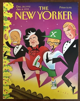 New Yorker Magazine Cover Only  December 28 1992  RISKO -Trump, Spike Lee + - Imagem 1 de 3