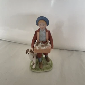 Norman Rockwell Vintage, Porcelain Figurine "Puppy Love" - Picture 1 of 6