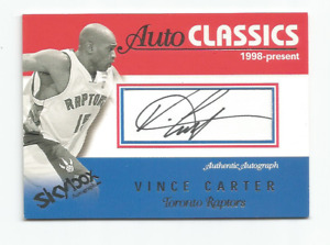 2003-04 SkyBox Autographics Autoclassics Signature Vince Carter ACA-VC Auto /25