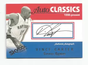 2003-04 SkyBox Autographics Autoclassics Signature Vince Carter ACA-VC Auto /25 - Picture 1 of 2