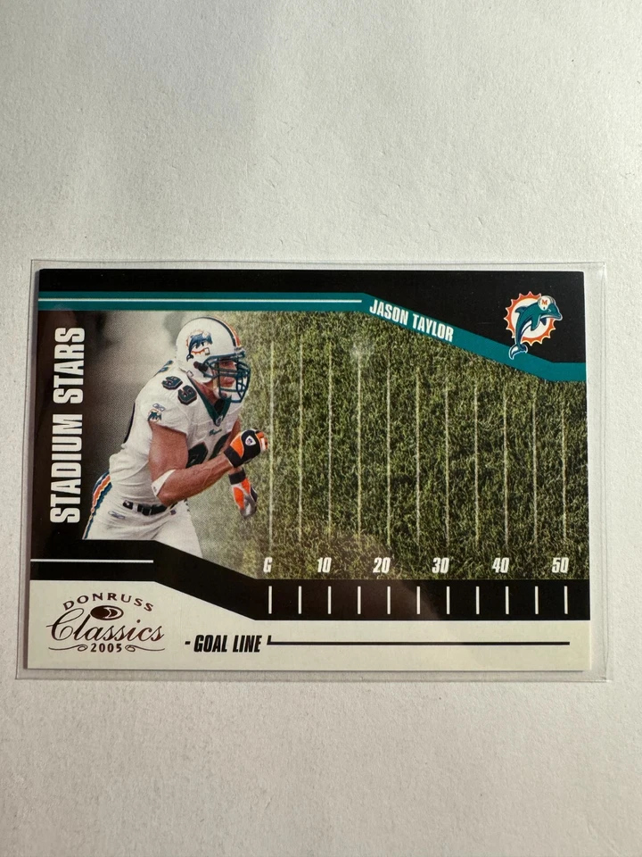 K158,108 - 2005 Donruss Stadium Stars Goal Line Bronze #21 Jason Taylor #/750 - Image 1 of 1