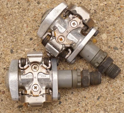 Pedales sin clip Shimano PD-M515 9/16 1990s Deore MTB bicicleta de montaña de colección Foto 1 de 4