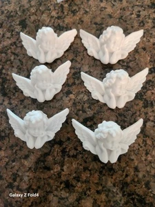 6 Plastic Wilton Cherubs Cake Decortions Perfect - Picture 1 of 3