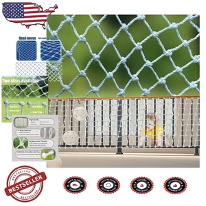 Kids Safety Net 1X8m - Tear-Resistant Rope Net for Balconies & Stairs - Picture 1 of 9