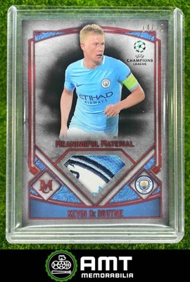 2018 Topps Museum Collection UEFA Champions League Kevin De Bruyne Ruby 14/25 MC - Image 1 of 3
