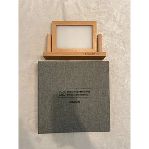 SAGUARO Wood Rotating Landscape Photo Frame Table Desk & Picture Album - Picture 1 of 7