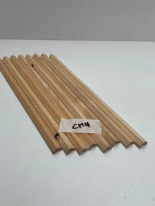 8no PINE Angle Corner Trim Moulding Beading 18mm x 18mm 400mm Long Bundle CH4 - Picture 1 of 4