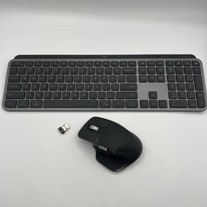 NEVER USED Logitech MX Keys S & MX Master 3S Wireless Mouse (Black) Bundle - Picture 1 of 11